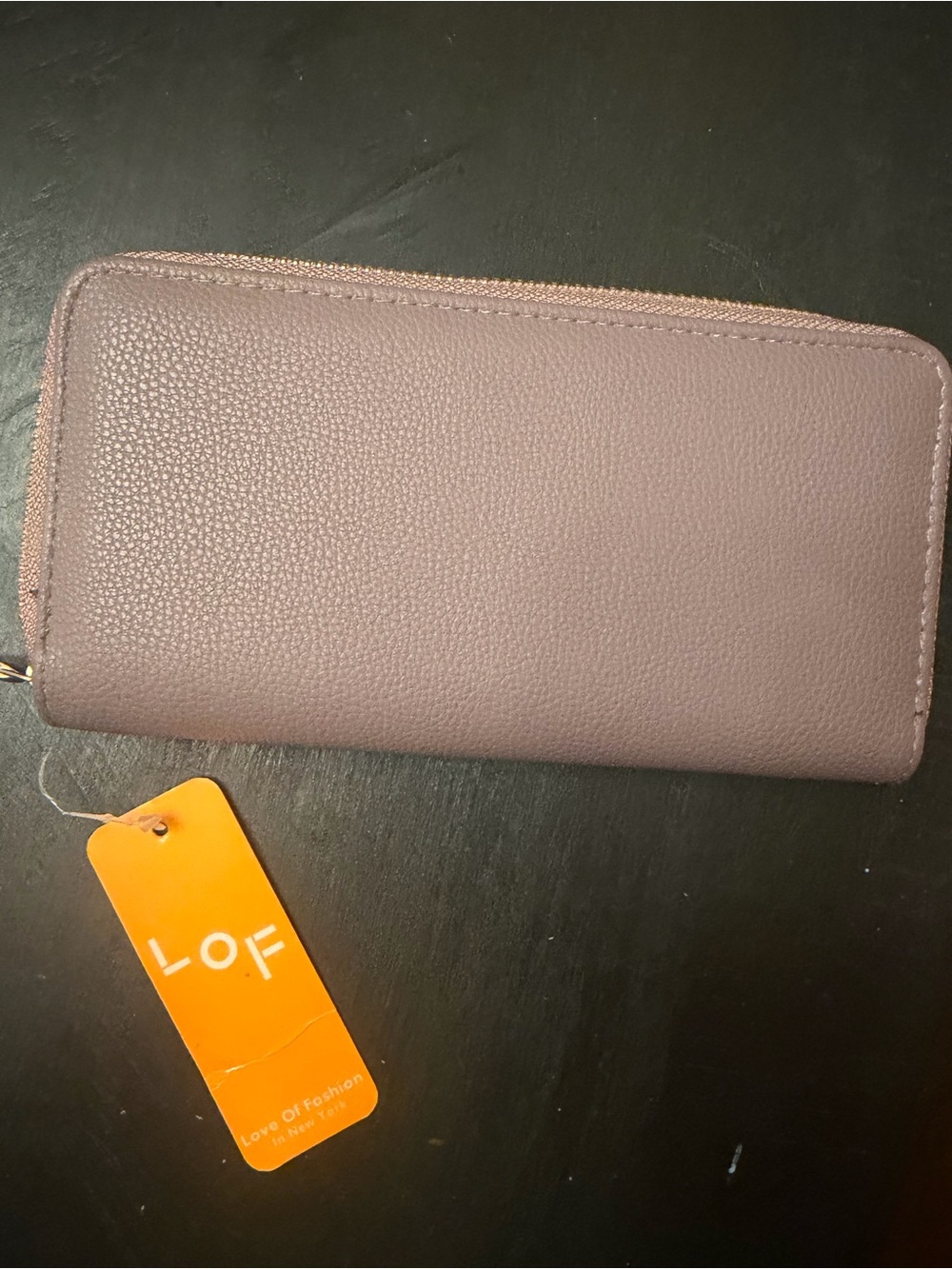 LOF Dusty Mauve Zip-Around Women's Wallet